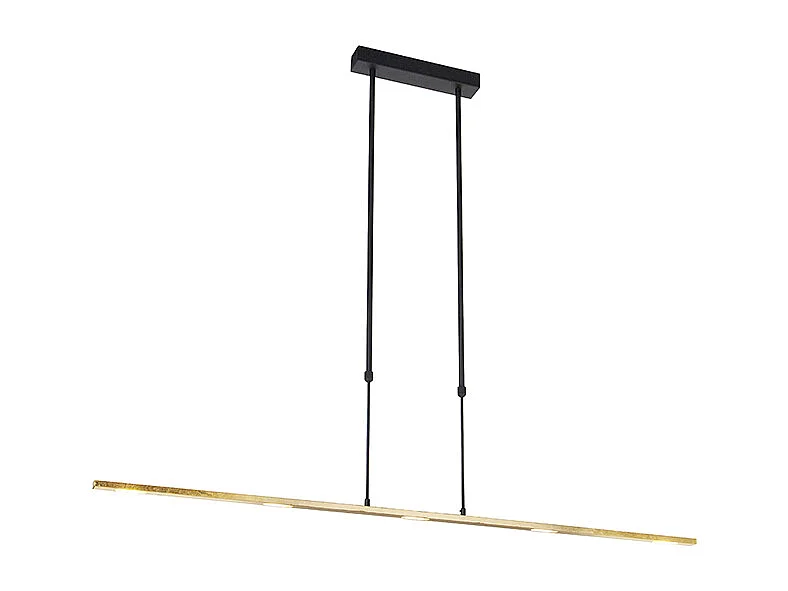 Suspension noire avec or avec LED dimmable - Bold
