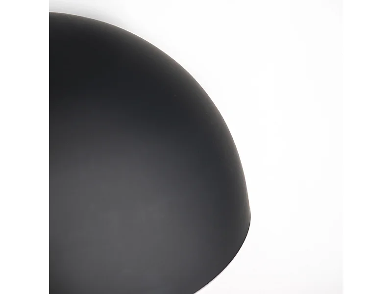 Lampe à suspension scandinave noire avec blanc 2 couches - Claudius