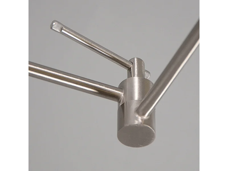 Lampe à suspension acier avec abat-jour 35 cm gris réglable - Blitz I