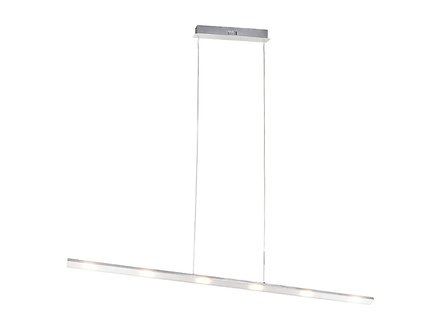 Suspension design en acier avec variateur tactile et LED intégrée - Platinum