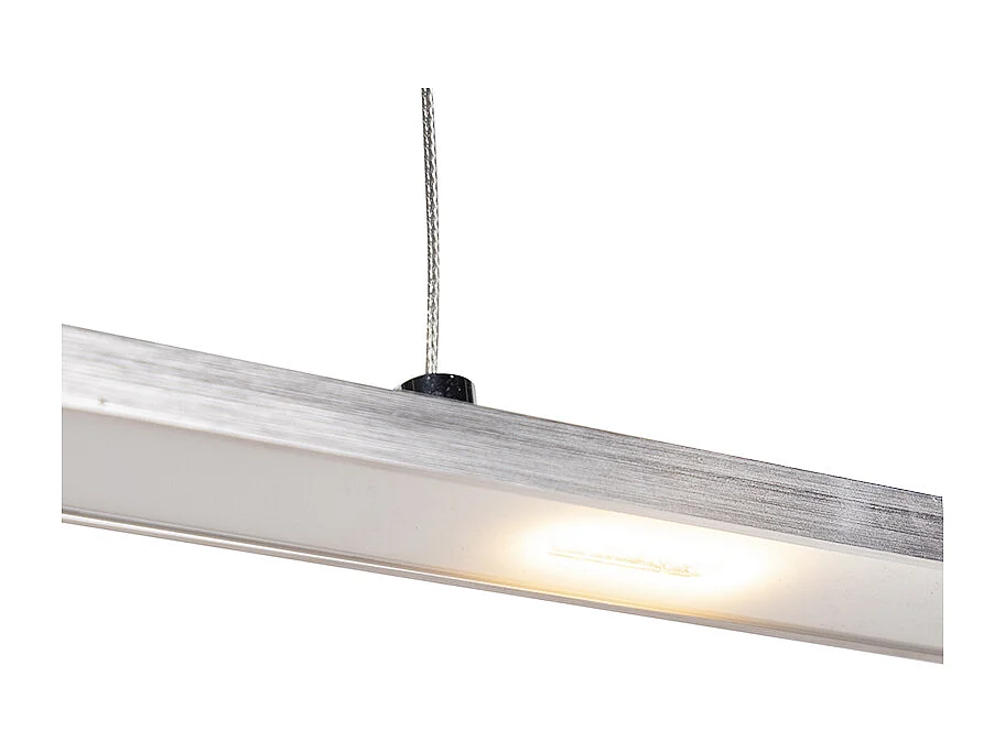 Suspension design en acier avec variateur tactile et LED intégrée - Platinum