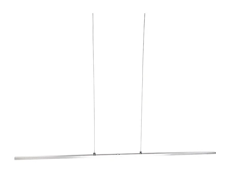 Suspension design en acier avec variateur tactile et LED intégrée - Platinum