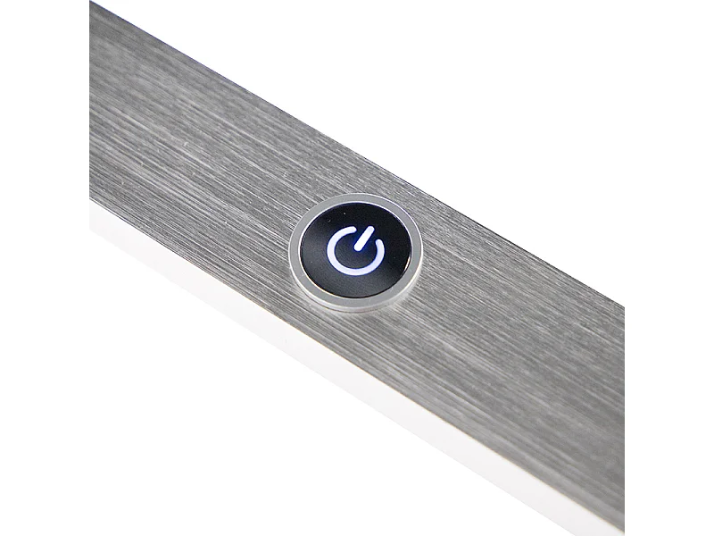 Suspension design en acier avec variateur tactile et LED intégrée - Platinum