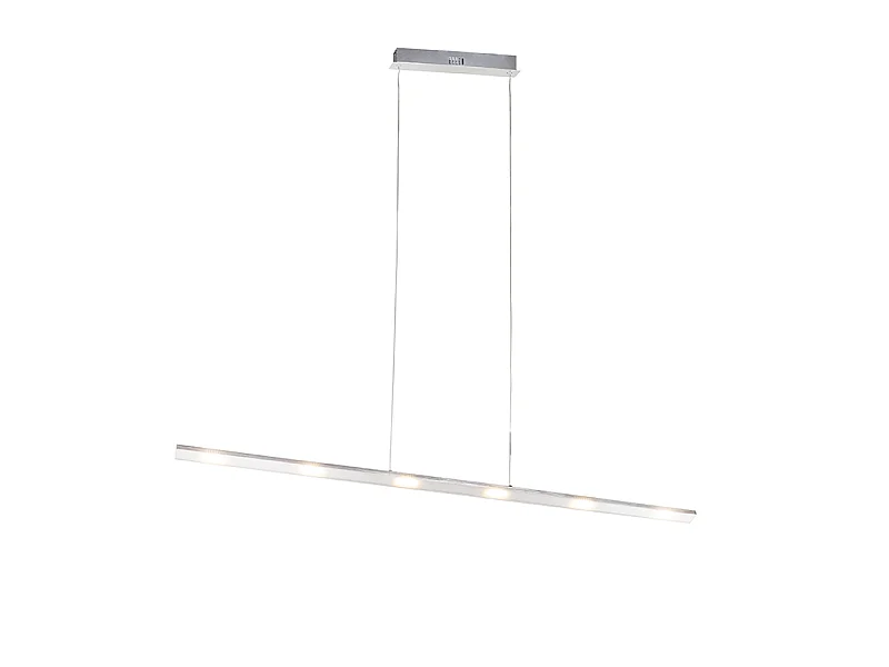 Suspension design en acier avec variateur tactile et LED intégrée - Platinum