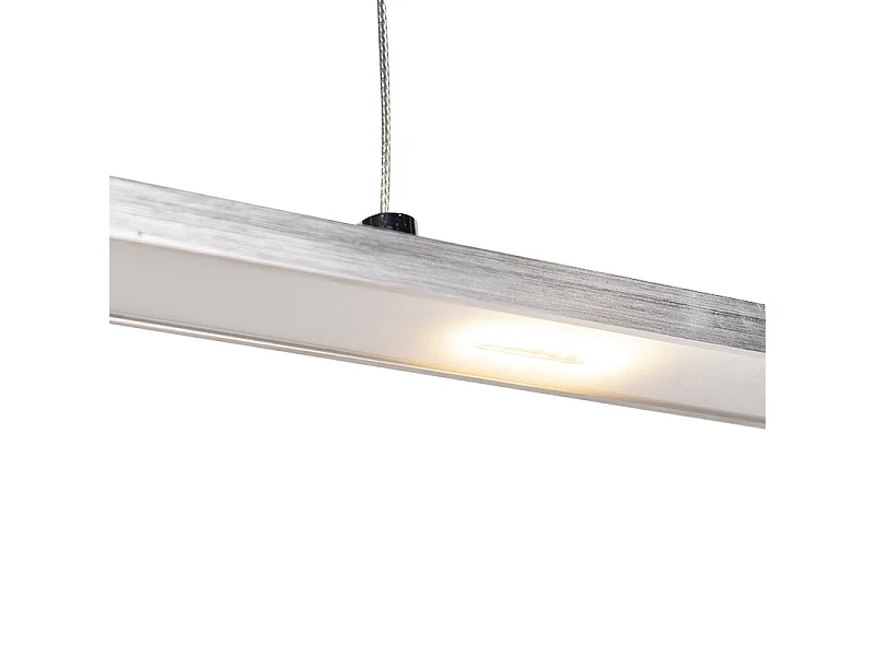 Suspension design en acier avec variateur tactile et LED intégrée - Platinum
