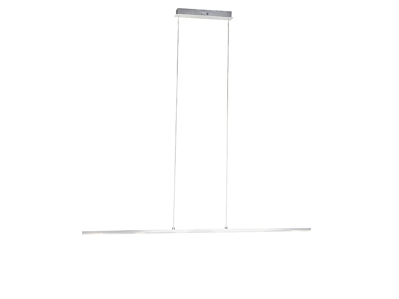 Suspension design en acier avec variateur tactile et LED intégrée - Platinum