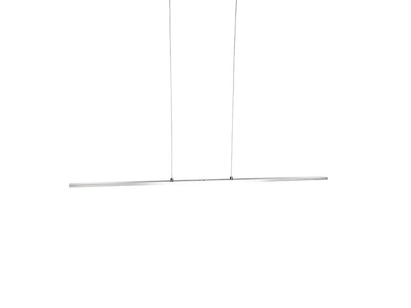Suspension design en acier avec variateur tactile et LED intégrée - Platinum