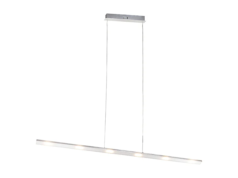 Suspension design en acier avec variateur tactile et LED intégrée - Platinum