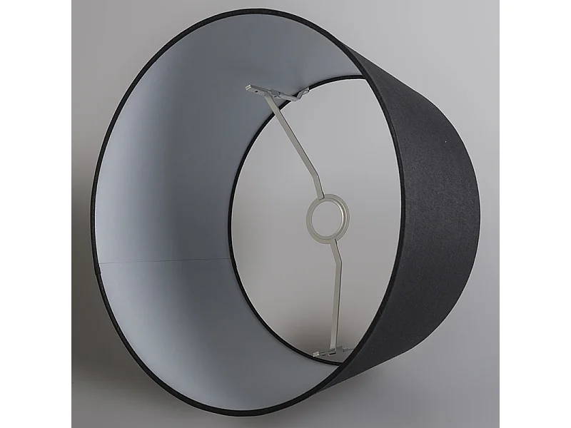 Suspension moderne blanc avec abat-jour noir 45 cm - Suspension