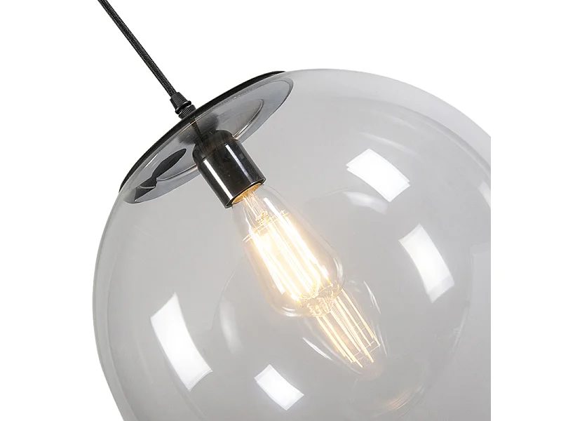 Suspension moderne transparente 35 cm - Pallon