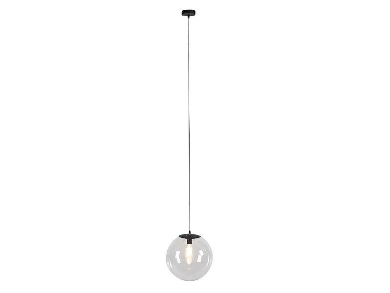 Suspension moderne transparente 35 cm - Pallon