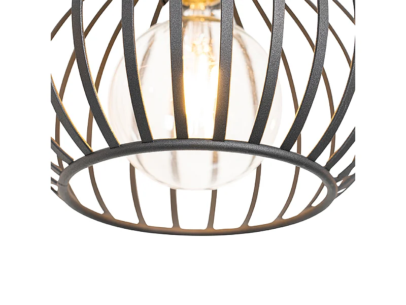 Suspension moderne noire 4 lumières - Sapphira