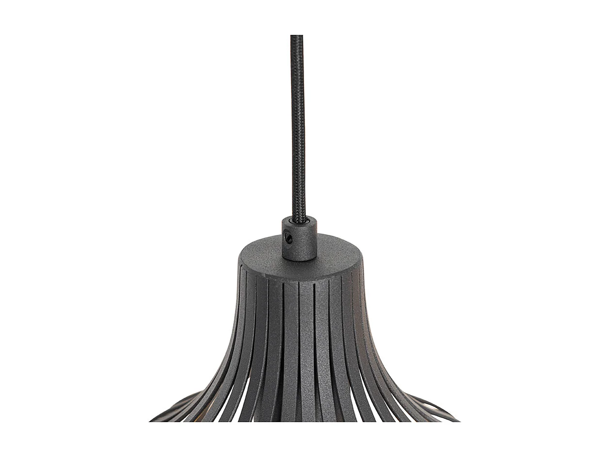 Suspension moderne noire 4 lumières - Sapphira