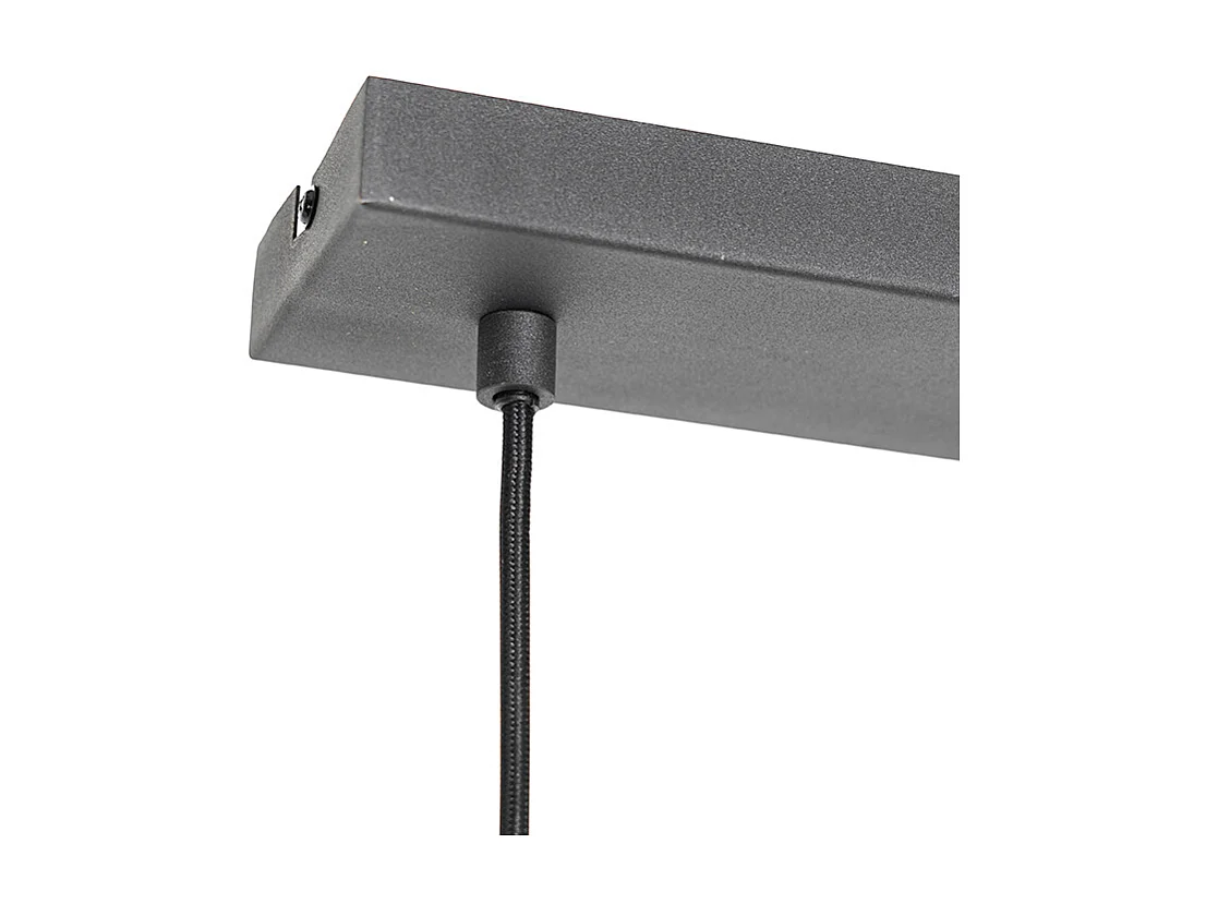 Suspension moderne noire 4 lumières - Sapphira