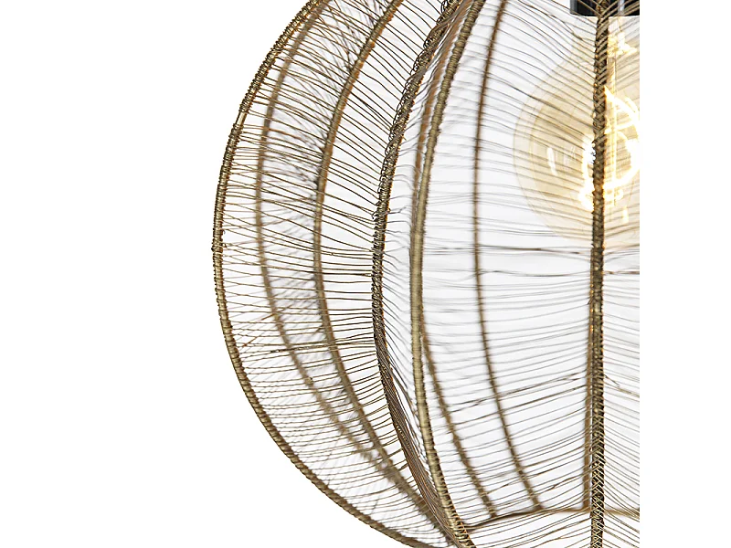 Suspension industrielle bronze et noir 38 cm - Dong