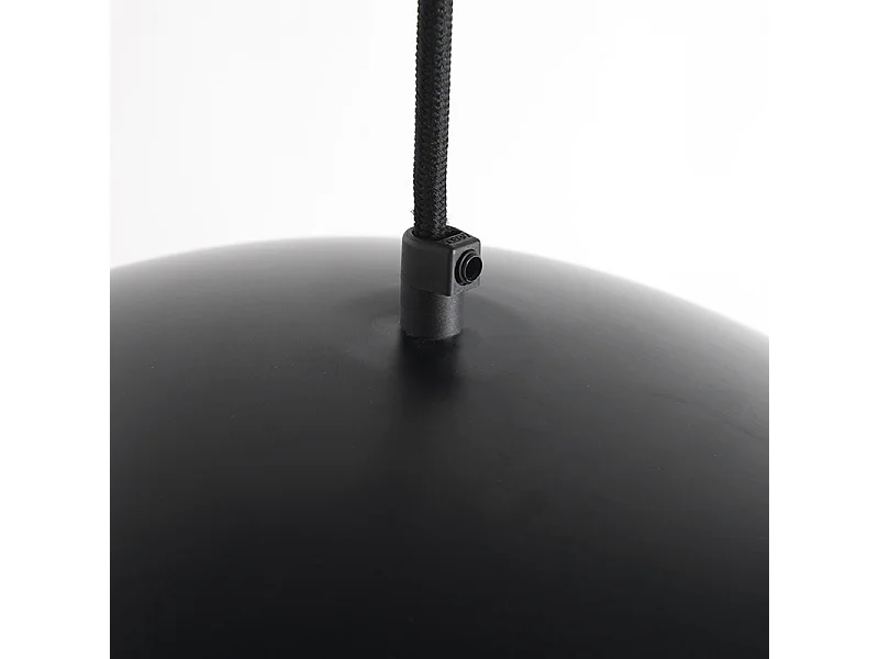 Suspension industrielle noire avec or 50 cm - Magna Eco