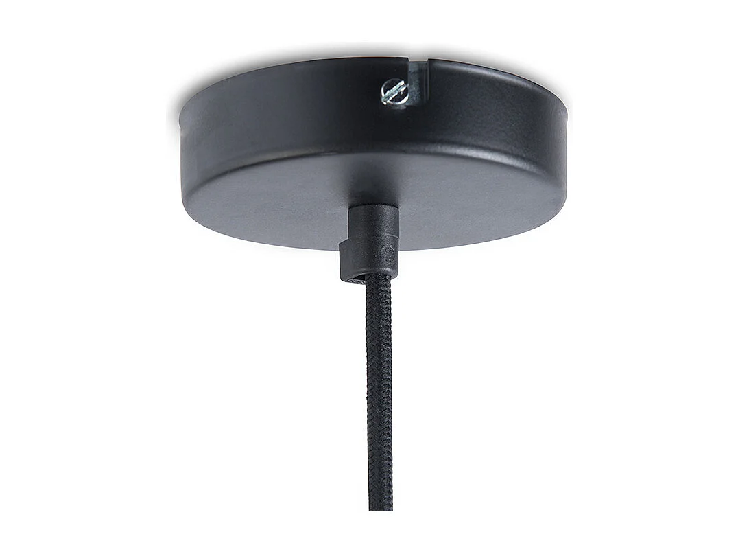 Suspension industrielle noire avec or 50 cm - Magna Eco