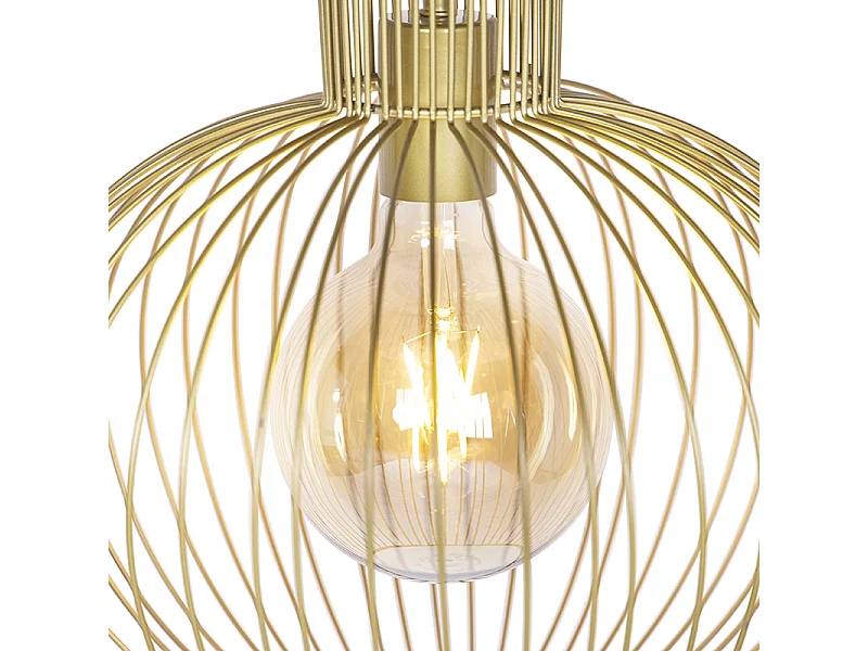 Suspension design dorée - Wire Bake