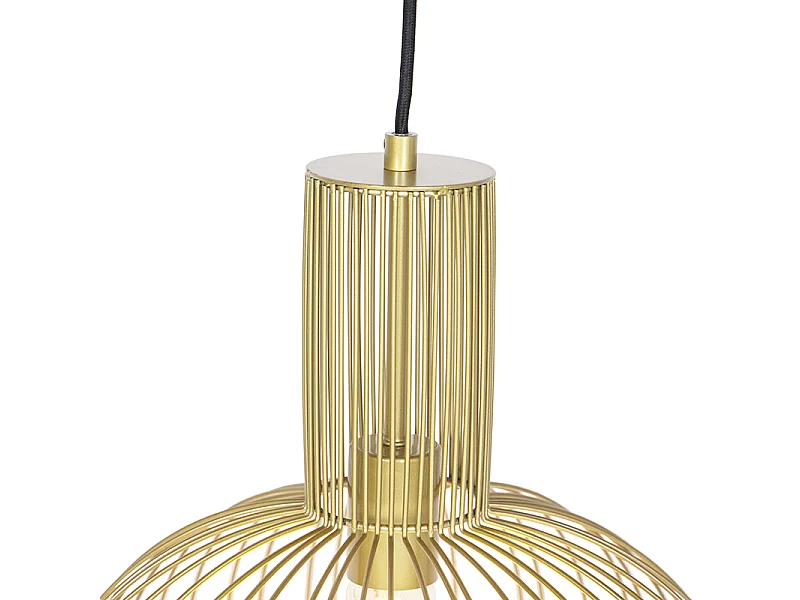 Suspension design dorée - Wire Bake