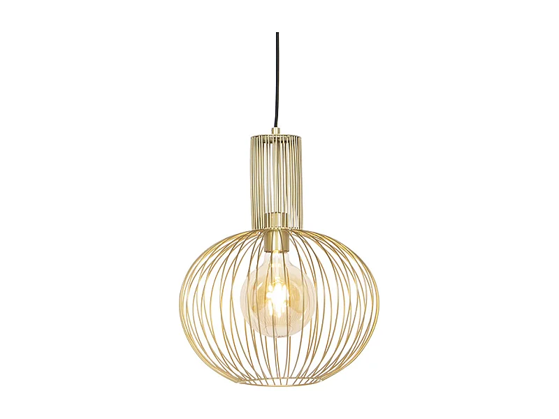 Suspension design dorée - Wire Bake