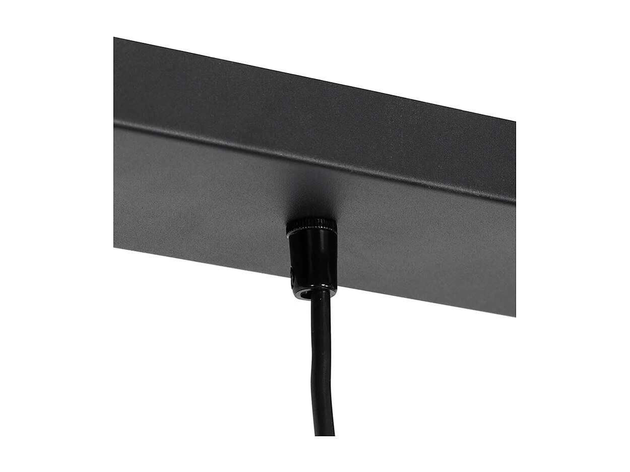 Suspension moderne noire 5 lumières - Jeana