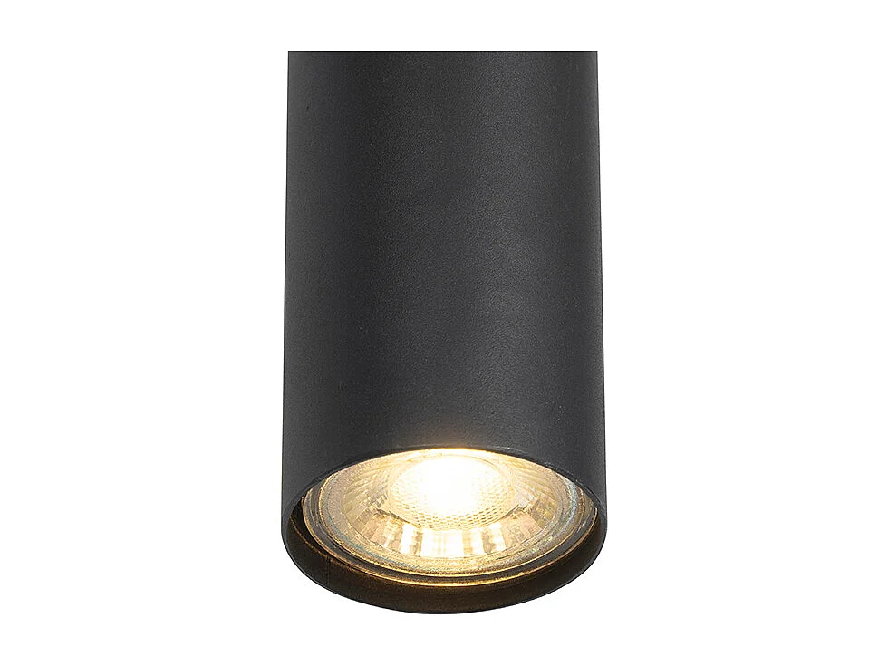 Suspension moderne noire 5 lumières - Jeana