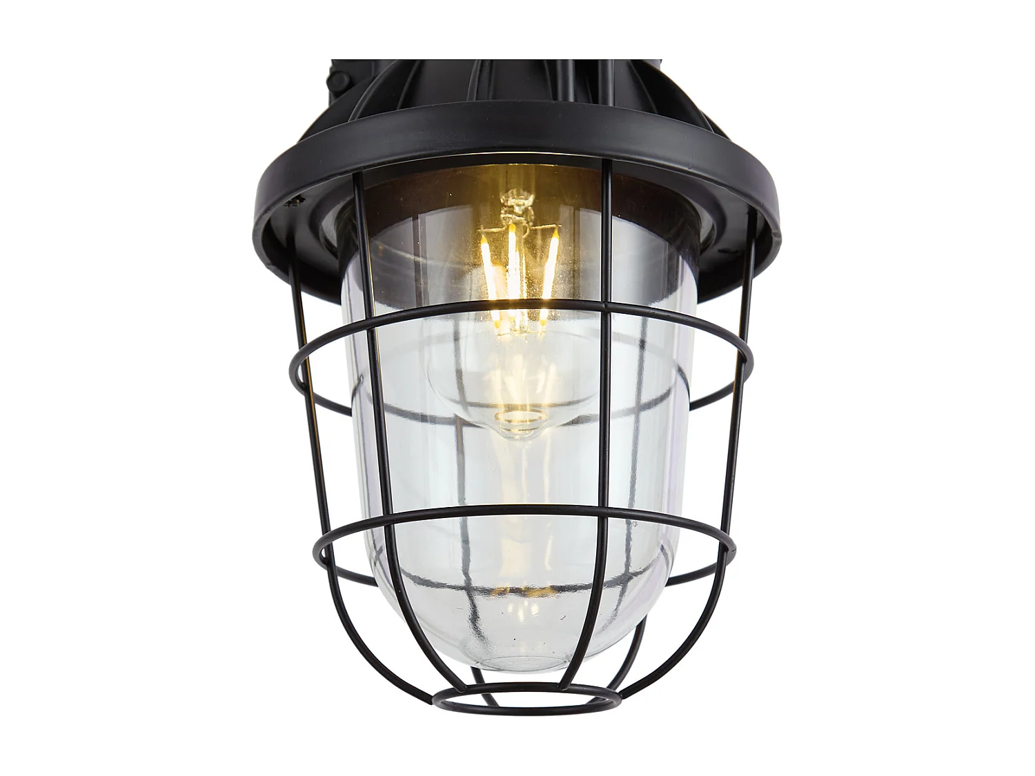 Suspension industrielle noire - Cabin