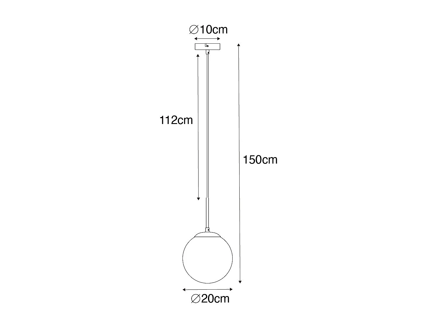 Suspension Art Déco dorée avec verre opale - Flore