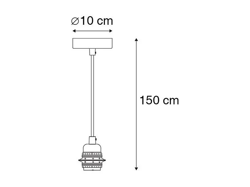 Suspension moderne noire dimmable - Cava Luxe 1