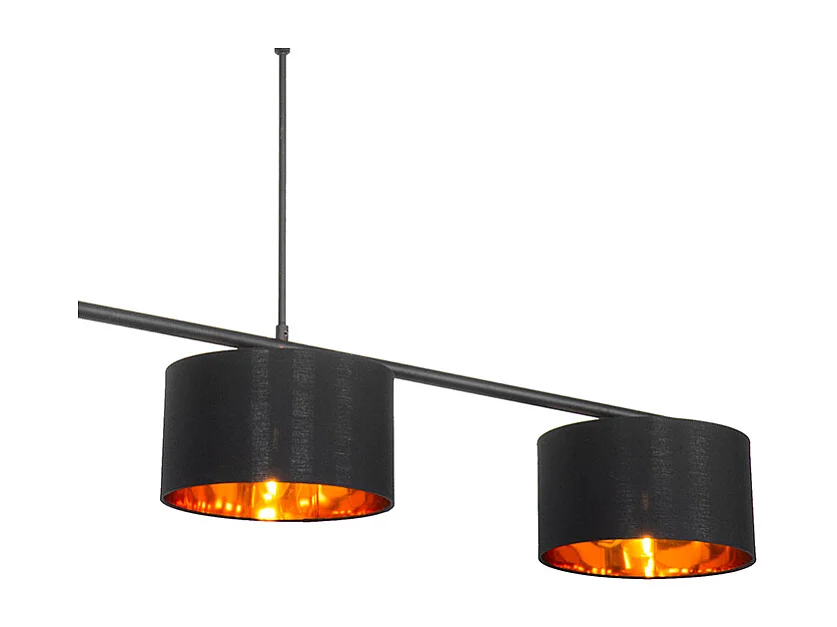 Suspension moderne noir avec or 125 cm 3 lumières - VT 3