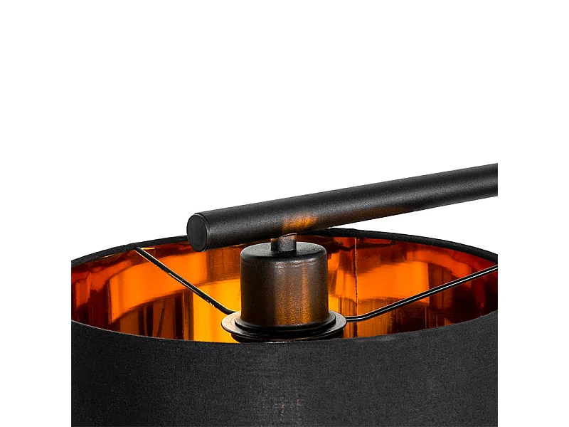 Suspension moderne noire avec or 125 cm 3 lumières - VT 3
