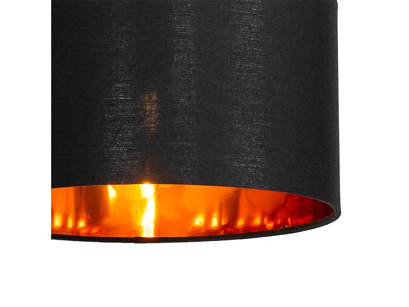 Suspension moderne noire avec or 125 cm 3 lumières - VT 3