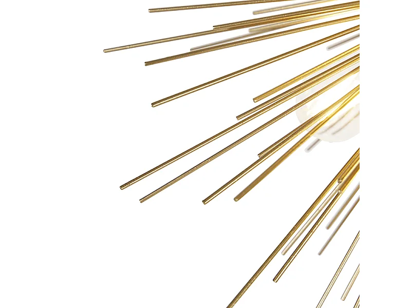 Suspension Art Déco dorée 6 lumières - BROOM