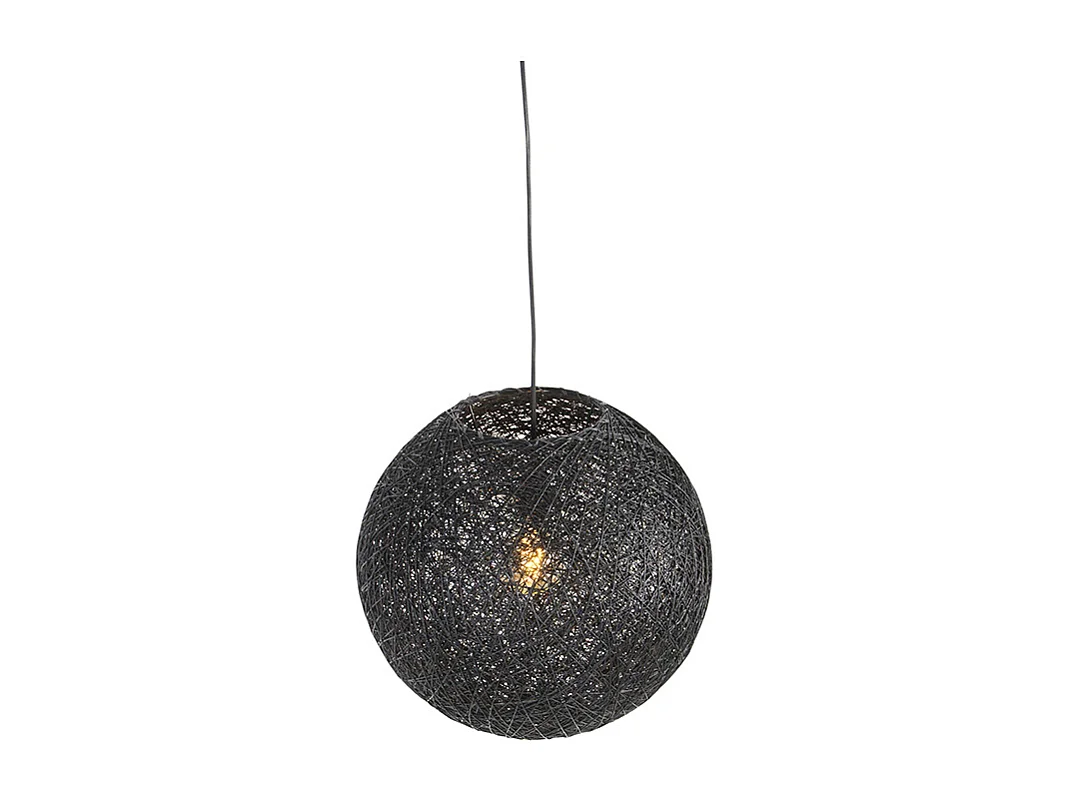 Suspension design sphère noire 45cm - Corda
