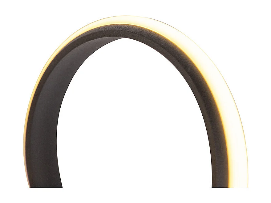 Suspension design noire à intensité variable avec LED large - Twisted