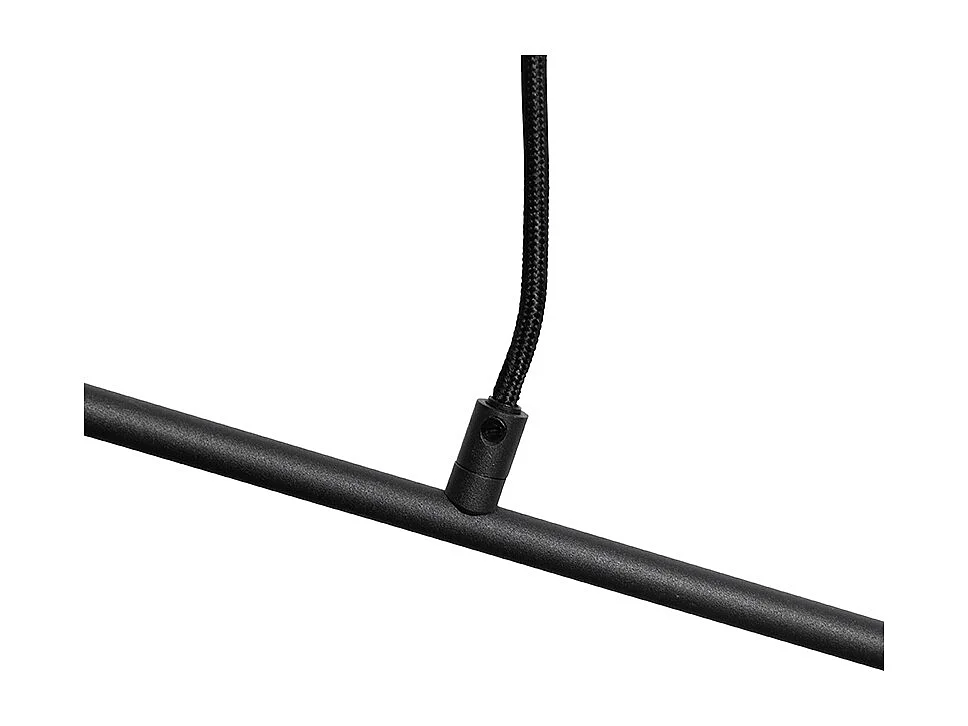 Suspension moderne noire 80 cm 6 lumières - Sydney