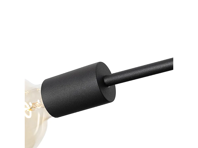 Suspension moderne noire 80 cm 6 lumières - Sydney