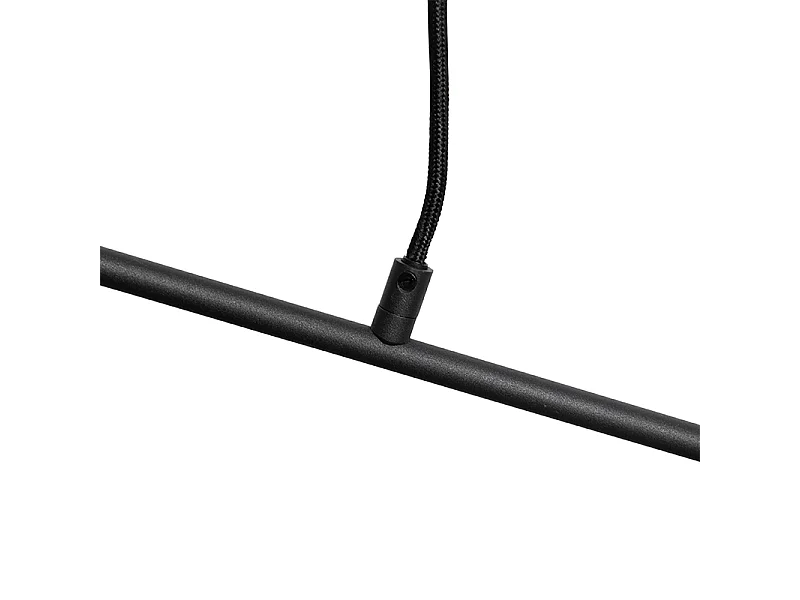 Suspension moderne noire 80 cm 6 lumières - Sydney