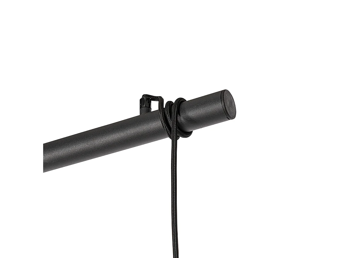 Suspension industrielle noire 3 lumières - Flor