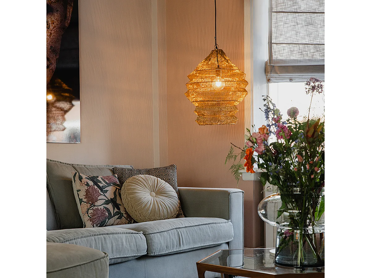 Suspension orientale dorée 45 cm x 60 cm - Vadi