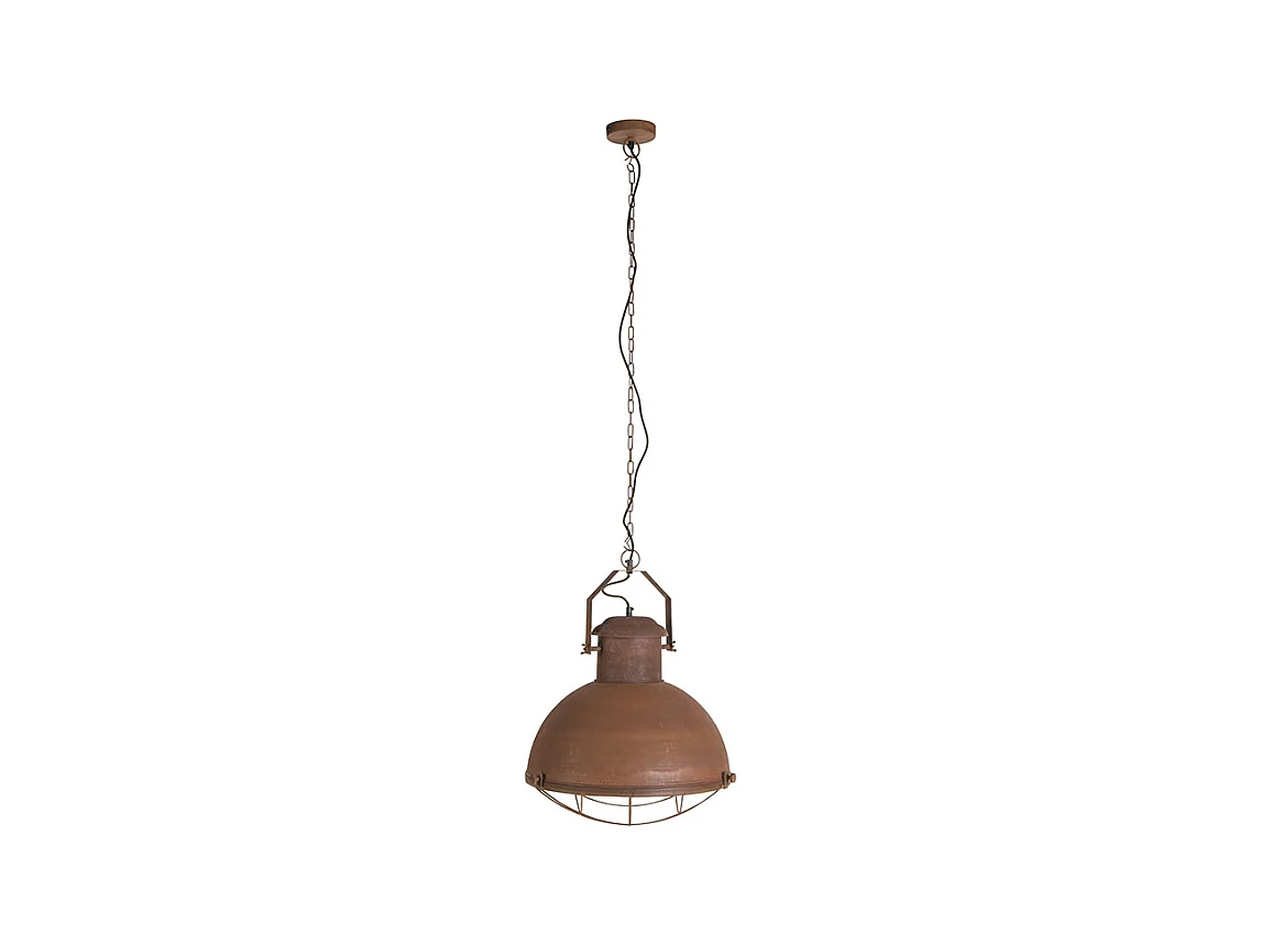 Lampe suspendue Engine rouille et or à l'intérieur