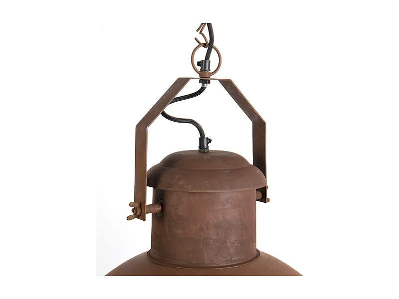 Suspension industrielle rouille avec intérieur doré - Engine