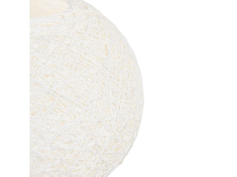 Suspension rustique blanche 50 cm - Corda Flat