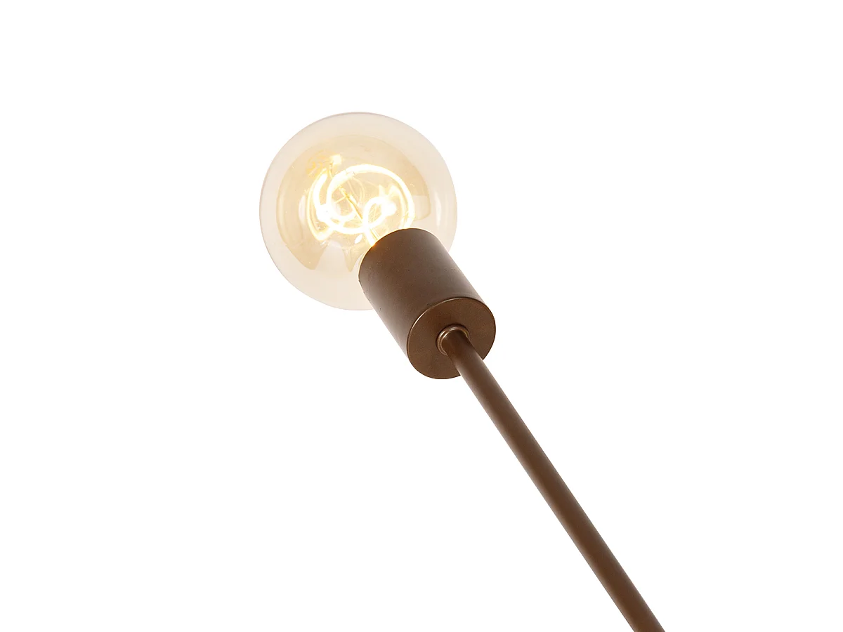 Suspension industrielle bronze foncé 6 lumières - Sydney