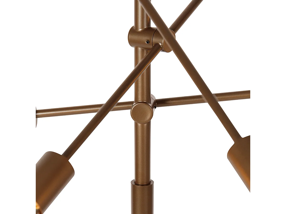 Suspension industrielle bronze foncé 6 lumières - Sydney