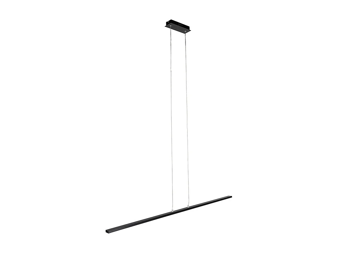 Lampe à suspension design noire avec LED - Banda
