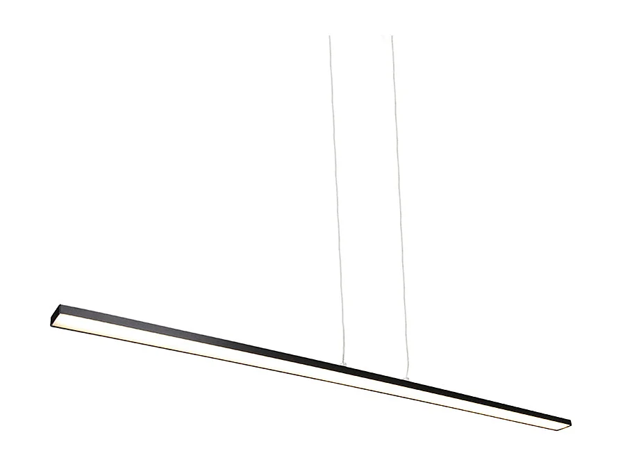 Lampe à suspension design noire avec LED - Banda