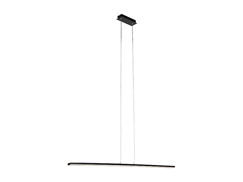 Lampe à suspension design noire avec LED - Banda