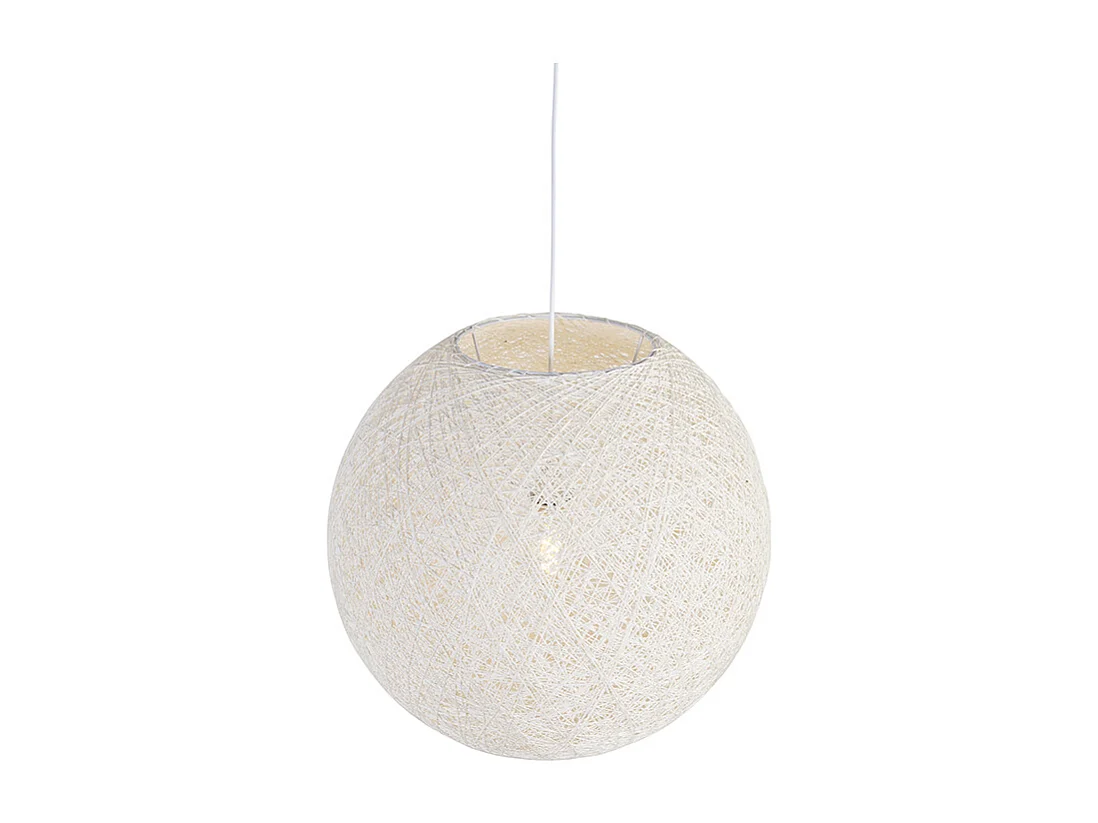 Suspension rustique blanche 60 cm - Corda