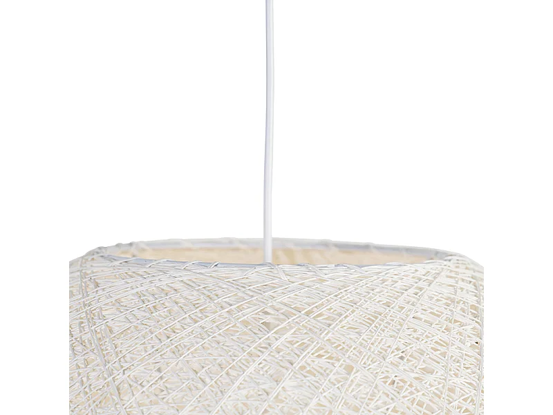 Suspension rustique blanche 60 cm - Corda